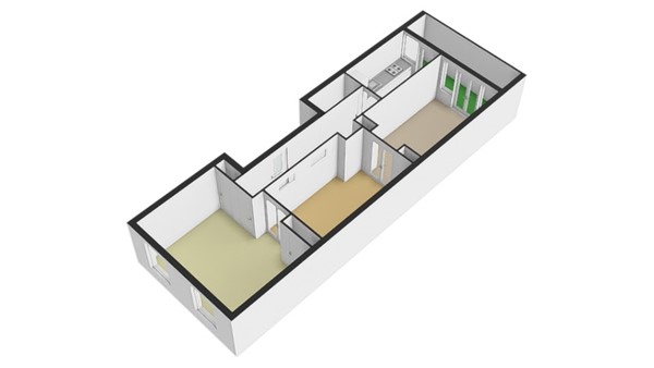 Floorplan - Rochussenstraat 289c1, 3023 DE Rotterdam